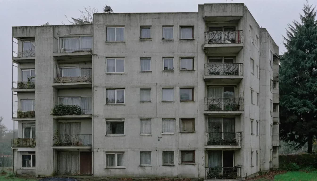 Prefab panel apartment block