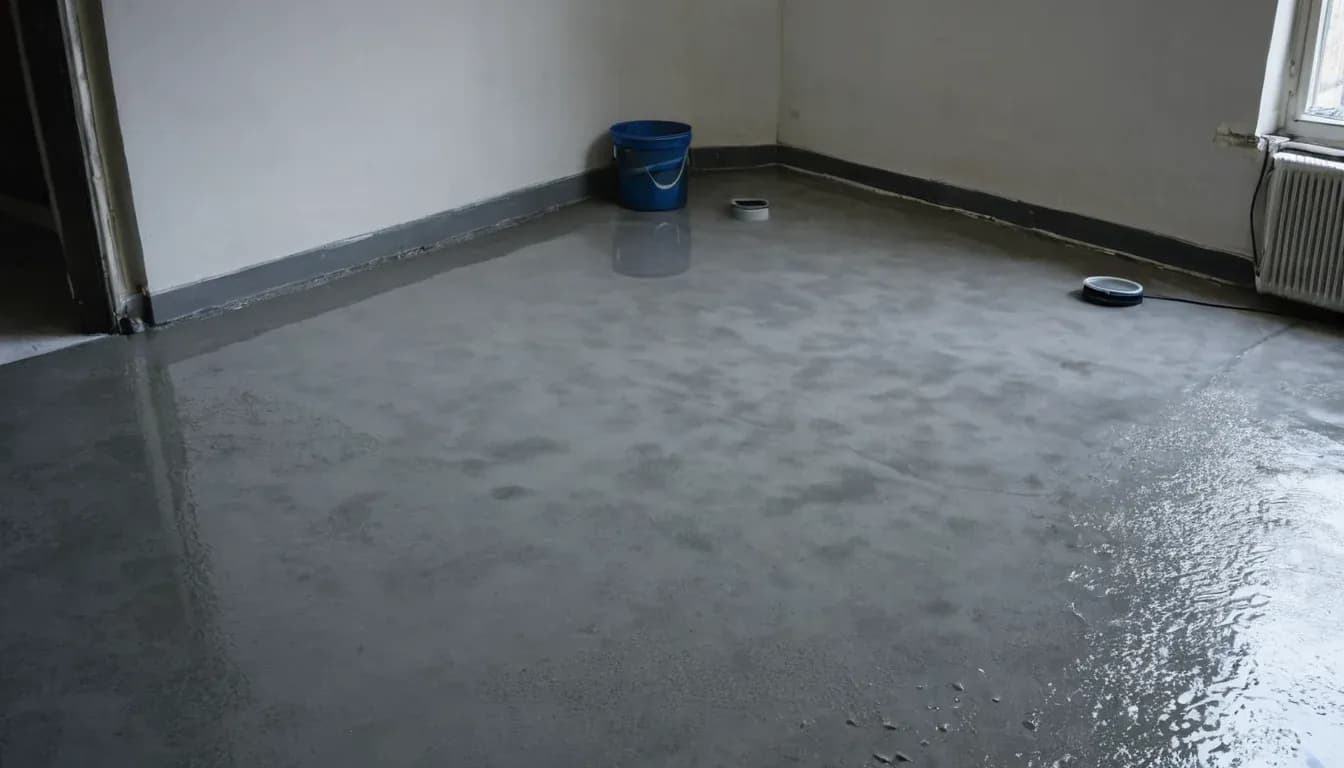 Fresh screed drying