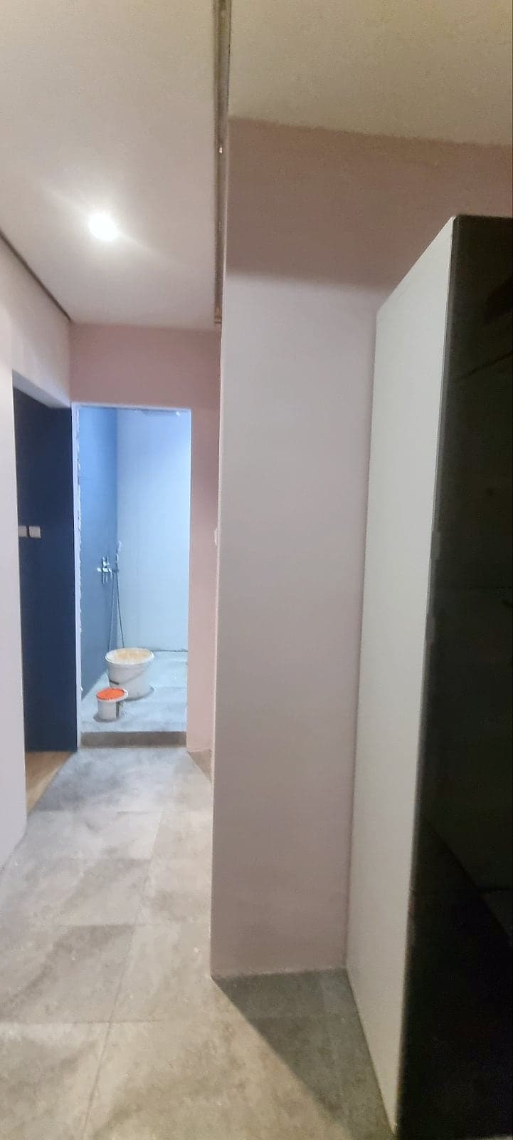Apartment in Buxton: feature walls and laminate — Hallway