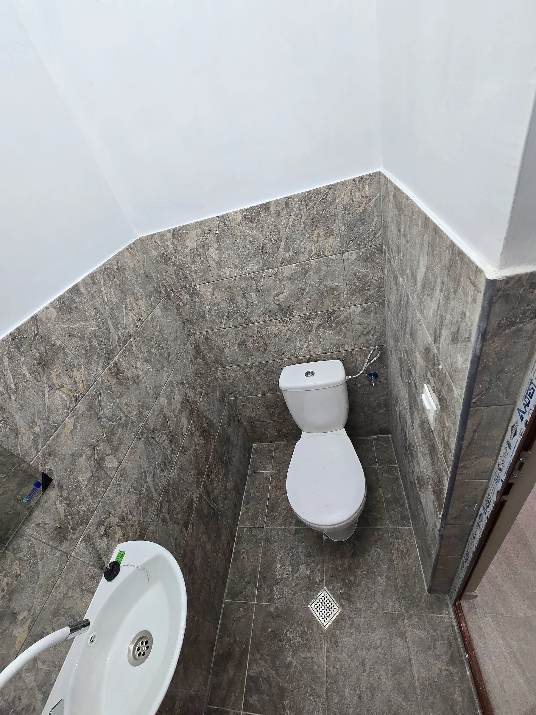 Apartment in Druzhba: walls, laminate and toilet — Toilet